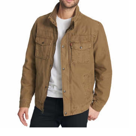 NWT Levi's Cotton Twill Jacket, XL, Brown - Picture 2 of 11